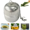 thumbnail image 3 of Reheyre Tea Strainer Set Food Grade Rust-proof Stainless Steel Hanging On Cup Style Loose Tea Leaf Infusers for Home, 3 of 8