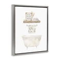 thumbnail image 3 of Stupell Industries Relax Unwind Minimal Bath Gray Framed Floater Canvas Wall Art design by Blue Chair Blessing, 31 x 25, 3 of 9