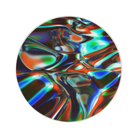 

Circular Drink Coasters Set Colorful Abstract Lava Background Beautiful Home Decor Diatomite Heat-Resistant Diatomite Protect Table Countertop