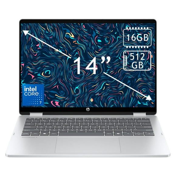 Laptop Hp OmniBook 14-FP0023dx 5 Flip 2 en 1 Core 7 16GB 512GB Touch 14" Plata