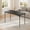 Black, variant on 4 Feet Folding Table, Protable Foldable Card Table, Metal Legs Support, Upholstered PU Leather Tabletop, Heavy Duty, No Assembly Required, Perfet for Indoor and Outdoor