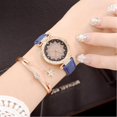 thumbnail image 4 of Correa para mujer, esfera de hoja, juego de reloj de cuarzo con pulsera de estrella, regalo, 4 of 5