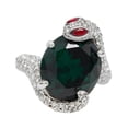 thumbnail image 4 of Anillo de serpiente para mujer, regalo ajustable, joyería elegante y moderna, dije para festival, boda, aniversario, día de San Valentín, cumpleaños Plata, 4 of 8