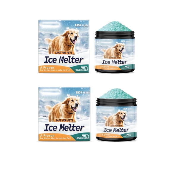 DagobertNiko 2Pcs Pet Safe Ice Melt 鈥?Pet Friendly Ice Melt, Snow Melt Sidewalk Ice Melt Outdoor Pet Friendly Deicer