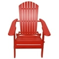 thumbnail image 5 of Leigh Country TX 39012 Adult Folding Outdoor Adirondack Chair Red, 5 of 5