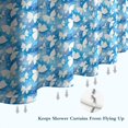 thumbnail image 6 of Pink Butterfly Geometric Pattern Shower Curtain 72"x84" ,Bathroom Decorative Shower Curtains Set with 12 Hooks,Modern Waterproof Washable Shower Curtain, 6 of 6
