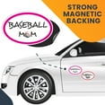 thumbnail image 7 of Magnet Me Up Baseball Mom and Baseball Dad Oval Magnet Decal, 4x6 In, Vinyl Automotive Magnet, Combo PK, 7 of 7