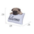 thumbnail image 7 of Hi-Line Gift PUG WITH WELCOME SIGN, 7 of 7