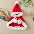 thumbnail image 4 of ﻿WBQ Cat Dog Christmas Outfit Pet Costume Cape, Santa Clothes Cloak with Xmas Hat, Soft and Cute Elk  Style Apparel for Puppy, 4 of 9