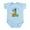 Sky Blue, variant on CafePress - Little Monster 1St Birthday Body Suit - Baby Light Bodysuit, Size Newborn - 24 Months