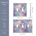 thumbnail image 2 of Yayeee Toggle Light Switch Wall Plate 2-Gang 4.56"x4.48" Decorative Outlet Cover, Purple Marble Pattern, 2 of 7