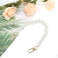 thumbnail image 4 of Unique Bargains 1 Pc Portable Keychain Pearl Handbag Strap for Dating Gold Tone Metal Plastic, 4 of 5