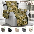 thumbnail image 6 of SCRAWLGOD Camo Hunting Print Recliner Chair Cover Washable Stain Resistant Furniture Protector Non Slip Recliner Cover with Elastic Straps, 6 of 7