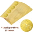 thumbnail image 3 of 100pcs Hummingbird Gold Foil Certificate Seals 2" Leaves Flower Self Adhesive Embossed Stickers Decoration Labels for Envelopes Diplomas Awards Graduation DIY, 3 of 9