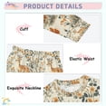 thumbnail image 3 of FORMRS Long Sleeve Top and Pants Pajama Set for Niños 2-Piece Sleepwear, Sizes 18M-8Y, Deer Pattern, 3 of 6