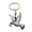 Grey, variant on Pigeon Charm Key Chain Peace Symbol Keychain Metal Pendant Alloy Keyring Striking Jewelry Housewarming Gift