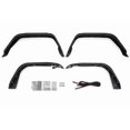 thumbnail image 1 of Convient 2020-2023 Jeep Gladiator JT DV8 Offroad Défense Évasée FDGL-07 Style Mince; Revêtement en Poudre; Noir; Acier; avec LED pour Courir et Clignotants; Ensemble de 4, 1 of 16