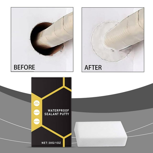 Wzzjkit Watertight Sealing Cement Efficient Strong Bonding Portable Crevicere Pair Agent
