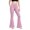 Pink, variant on Ashyfjp Sport Workout Flared Yoga Pants for Women Solid Wide Elastic Waist Soft Comfortable Full Length Bottoms Ideal for Daily Yoga Training Wear, Size (S-XXL)
