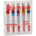 Singer Ball Point Sewing Machine SINGER Assorted Size Universal & Ball Point Sewing Machine Needles - 10 ...