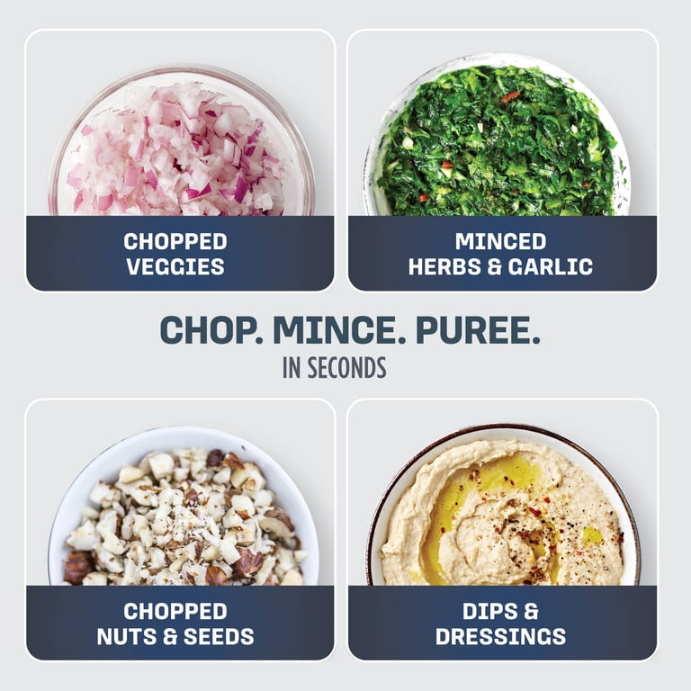 Ninja Express Chop Black Food Chopper Mince Puree for Vegetables