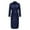 Blue, variant on Yuncity Men's Pajama Sets Solid Color Thin Loose Long Sleeved Autumn Cardigan Gown Bathrobe Pjs Men Pajama Set L