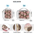 thumbnail image 4 of Mushrooms Brown Clear Cosmetic Bags with Handles PVC Toiletry Bags Zipper Waterproof Portable for Traveling 2 Pcs, 4 of 7