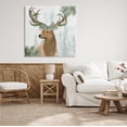 thumbnail image 2 of Stupell Industries Winter Forest Elk Festive Pine Antlers Woodland Trees, 36 x 36,Design by Kim Allen, 2 of 7