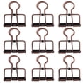 thumbnail image 1 of 10Pcs Binder Clips Metal Binder Paper Clamps Office Document Clips for Paperwork, 1 of 8