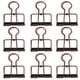 thumbnail image 1 of ColoMX 10 Uds Clips plegables de Metal Clip de dibujo de papel de oficina Clips de papel Vintage abrazadera estacionaria, 1 of 7