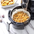 thumbnail image 3 of Cook With Color cream round silicone air fryer liner, 3 of 5