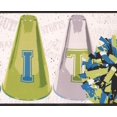 thumbnail image 1 of SPIRIT Cheerleader Megaphones Pom Poms Papier Peint Sport Border Design Rétro, Rouleau 15' x 9'', 1 of 3