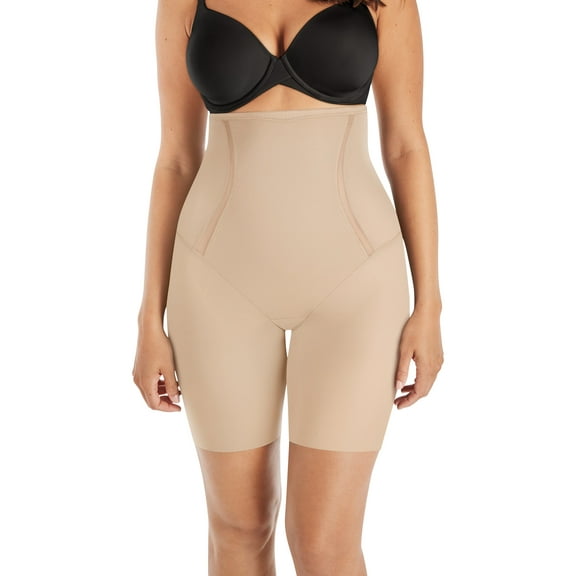 Maidenform High Waist Thigh Slimmer Cool Comfort Anti-Static Shapewear Smoothing