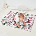 thumbnail image 2 of White Butterfly Pattern Blanket,Comfortable Soft Flannel Throw Blanket,All Season,Warm Lightweight Blankets for Sofa Bed Couch Living Room Chair,30"x40", 2 of 4