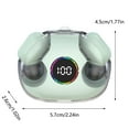thumbnail image 3 of LACKUST XG77 True Wireless Earphones,Clearance Noise Cancelling Bluetooth Headphones for Kids,Mini,Invisible,Long Battery Life,Noise Cancelling for Sports,Green, 3 of 7