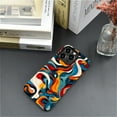 thumbnail image 6 of FKBRCL4U Compatible with iPhone 15 Pro Case, Swirling Colors Abstract Shapes Psychedelic Pattern for Girl Full Body Design Soft Silicone Drop Shock Scratch Protection for iPhone 15 Pro, 6 of 7