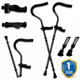 thumbnail image 5 of Short 4'8" - 5'9" in-Motion Pro Underarm Crutches by Millennial Medical – Foldable, Ergonomic, Spring-Assist, 350 lb Capacity, 1 Pair, 5 of 11