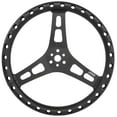 thumbnail image 3 of 13in LW Flat Steering Wheel Black Aluminum, 3 of 7