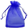 thumbnail image 1 of Allgala 100 Count Orangza Gift Party Favor Bags with Drawstring-8x12 Inch-Blue-PF53406, 1 of 4