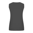 thumbnail image 5 of XWSHYW Womens Tops Plus Size Solid Color Sleeveless Tank Tops Leisure Loose Fit Strapless Crew Neck Top, 5 of 6
