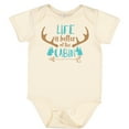 thumbnail image 3 of Inktastic Life is Better at the Cabin, Deer Antlers, Camping Boys or Girls Baby Bodysuit, 3 of 5