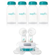 Evenflo Advanced Double Electric Breast Pump with Bonus SimplyMilk 5-Ounce Storage Bottles