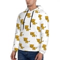 thumbnail image 3 of Balery Leopard Print Pattern Mens Hoodie Kangaroo Pocket Hoodie Pullover Hooded Sweatshirt Ideal for Daily Wear Travel and Home-Small, 3 of 7