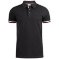 thumbnail image 1 of Clique - Polo Newton Detalle de Rayas para Hombre (Negro), 1 of 4