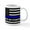 White, variant on CafePress - Thin Blue Line United Mugs - 11 oz Ceramic Mug - Novelty Coffee Tea Cup
