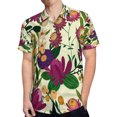 thumbnail image 4 of High Quality Hawaiian Shirts for Men Short Sleeve Aloha Beach Shirt Floral Summer Casual Button Down Shirts Blouses QYMQBX, 4 of 7