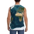 thumbnail image 4 of Balery World Map Camisetas sin mangas para hombre, absorbe la humedad y protege contra el mal olor.-3X-Large, 4 of 7