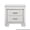 White, variant on Bedroom Nightstand | 2 Drawers with LED Lighting for Glamorous Bedside Storage | Wood and Engineered Wood with Faux Alligator Embossed Fronts | No Assembly Needed