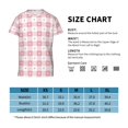 thumbnail image 2 of Wukai Plaid Heart Youth Unisex Short Sleeve T-Shirt for Boys, Girls, Teens, and Kids-Large, 2 of 7