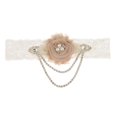 thumbnail image 2 of Liga de Tela Garter Decorativo Mujer Muchacha Accesorios ( Seleccionable) café Macarena liga nupcial de la boda, 2 of 8